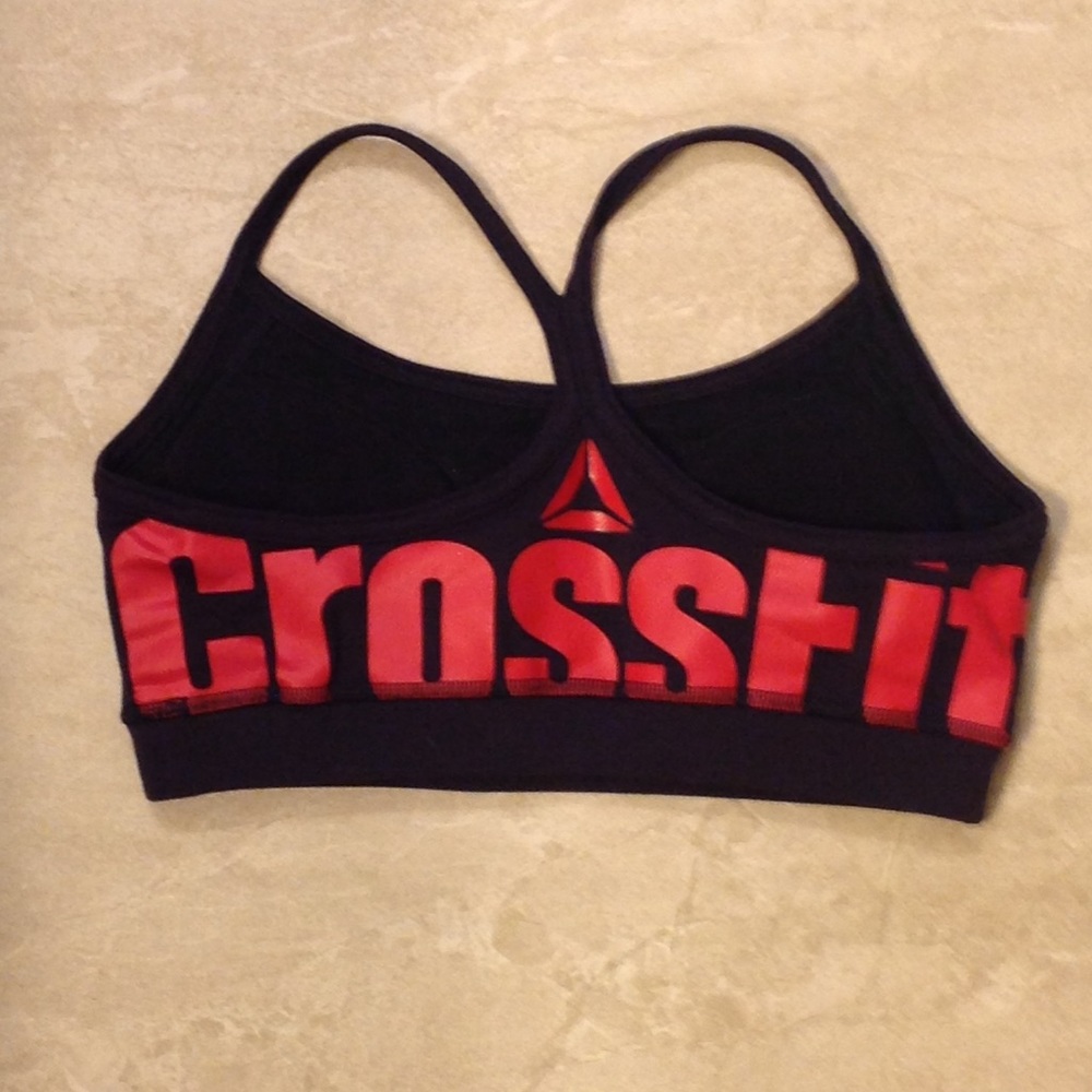 Reebok crossfit sport bra XS black red